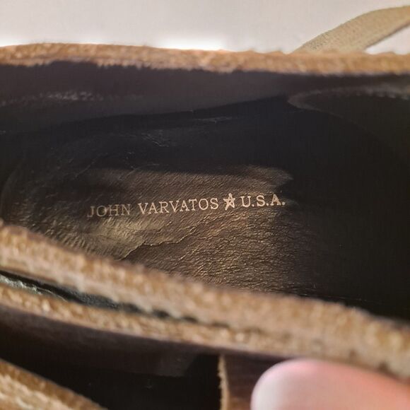 John Varvatos U.S.A. Corduroy Chukka Boots Mens 11.5M Tan Desert - Picture 10 of 13